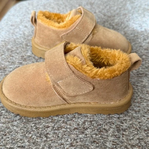 Toddler Girls Snow Boots Non-Slip Rubber Fleece Lined Low-Top with Closure Sz 6 - Picture 8 of 15